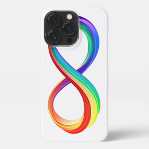 Geschichtetes Regenbogen-Unendlichkeitssymbol iPhone 13 Pro Hülle