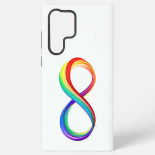 Geschichtetes Regenbogen-Unendlichkeitssymbol Samsung Galaxy Hülle