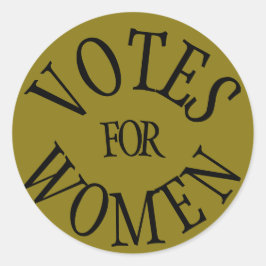 Geschichtliche Wahlurne Frauen wählen Runder Aufkleber