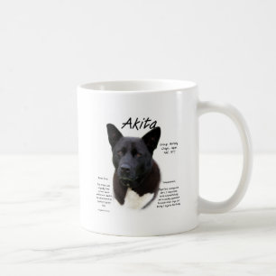 Geschichtsentwurf Akitas (Schwarzes) Tasse