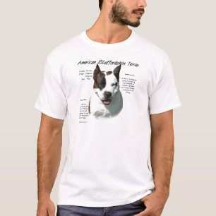Geschichtsentwurf amerikanischen Staffordshires T-Shirt