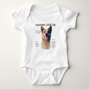 Geschichtsentwurf AustralianCattle Hund(redspec) Baby Strampler