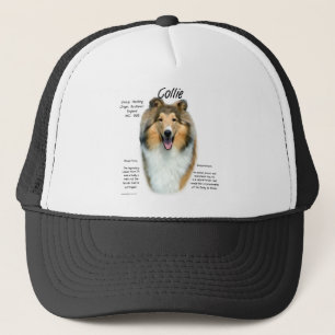 Geschichtsentwurf des Collie-(Zobel rau) Truckerkappe