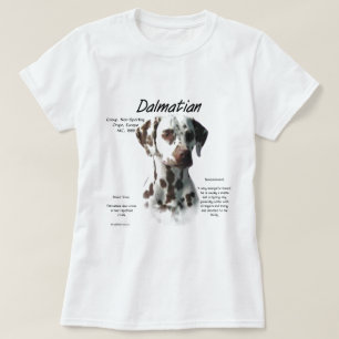 Geschichtsentwurf des Dalmatiner-(Leber) T-Shirt