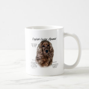 Geschichtsentwurf Englisch-Cocker spaniels (Leber) Tasse