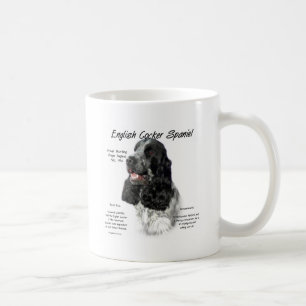 Geschichtsentwurf Englisch-Cocker spaniels (parti) Tasse