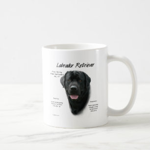 Geschichtsentwurf Labrador retrievers (Schwarzes) Tasse