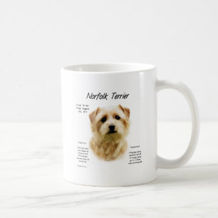 Geschichtsentwurf Norfolks Terrier Kaffeetasse