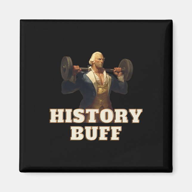 Geschichtsinteressierter George Washington 4. Juli Magnet (Vorne)