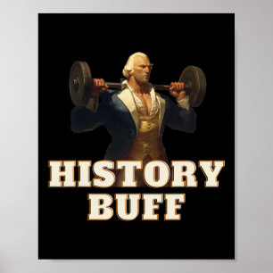 Geschichtsinteressierter George Washington 4. Juli Poster