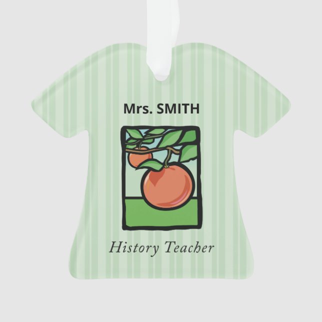 Geschichtslehrer Danke, Apple Ornament (Vorderseite)