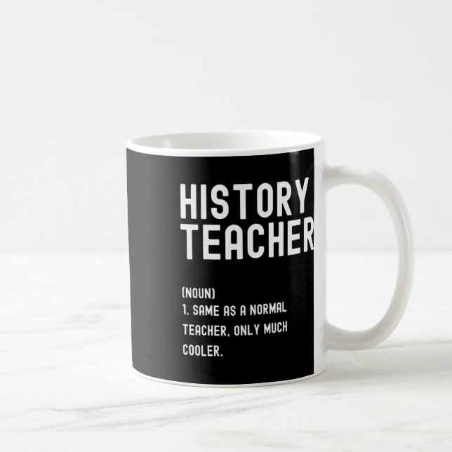 Geschichtslehrer Definition Erster Schultag  Kaffeetasse (Rechts)