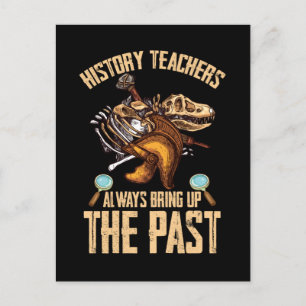 Geschichtslehrer Dinosaurier Funny Historian Postkarte