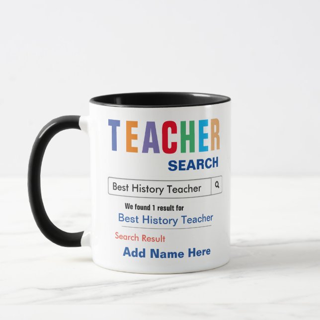 Geschichtslehrer-Geschenk-Tasse Tasse (Links)