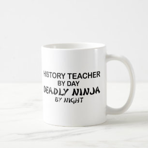 Geschichtslehrer tödliches Ninja Kaffeetasse