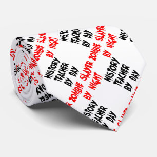 Geschichtslehrer Zombie Joke Krawatte