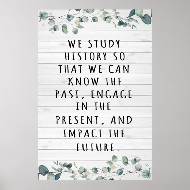 GeschichtslehrerIn-Klassenposter Poster (Vorne)