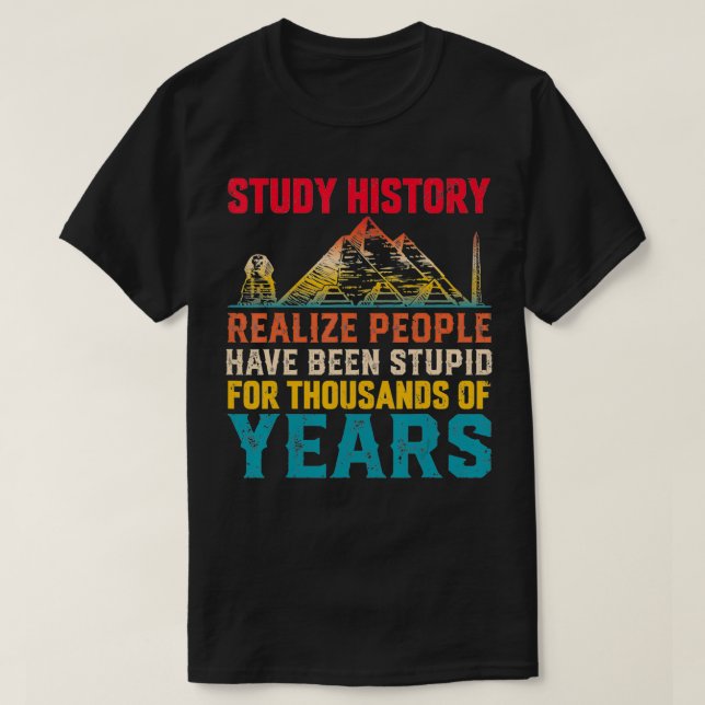 GeschichtslehrerInnen Funny History Witz History B T-Shirt (Design vorne)