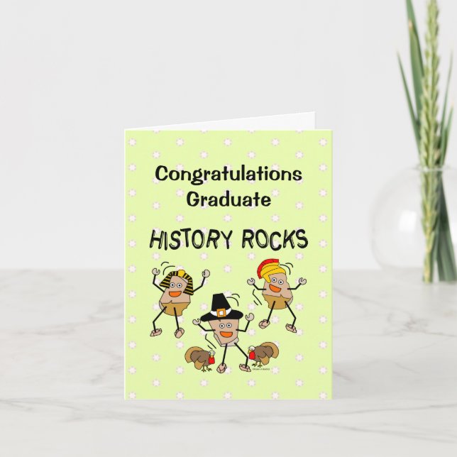 Geschichtsrocks Dankeskarte (Vorderseite)