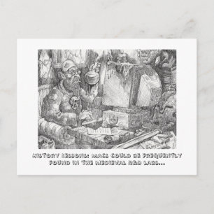 Geschichtsunterricht über Macs Postkarte