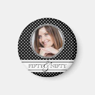 Geschickt bei Punkt-Foto-Andenken der Polka-50 Magnet