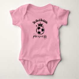 Geschickte Dribble Princess Soccer Baby Girl Niedl Strampler