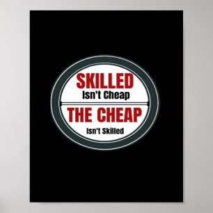 Geschickte ist nicht billig übertrieben poster