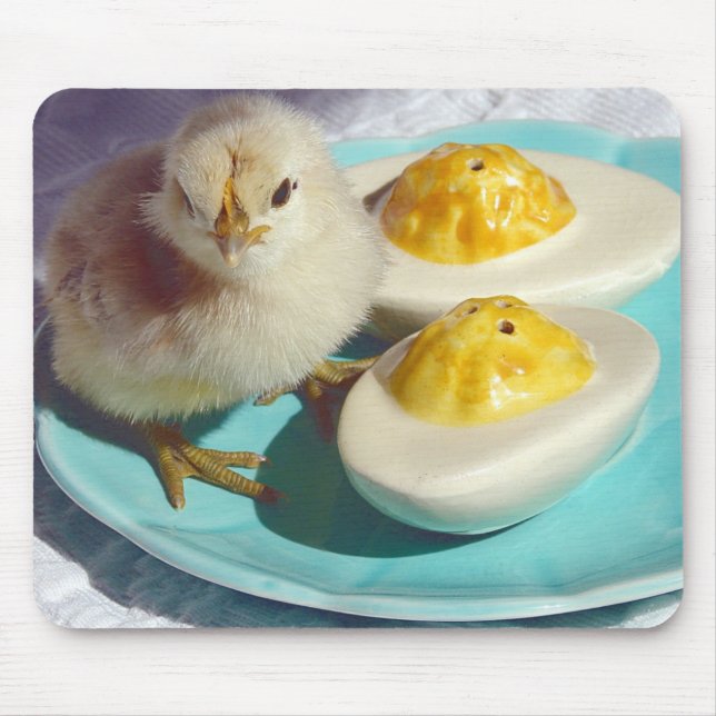 Geschiedene Eier und Küken Mousepad (Vorne)