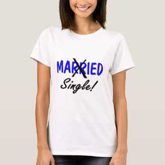 Geschiedener Single (blau) T-Shirt
