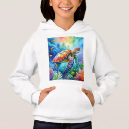 Geschilderte Meeresschildkröte Hoodie
