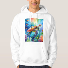Geschilderte Meeresschildkröte Hoodie