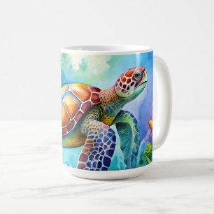 Geschilderte Meeresschildkröte Kaffeetasse
