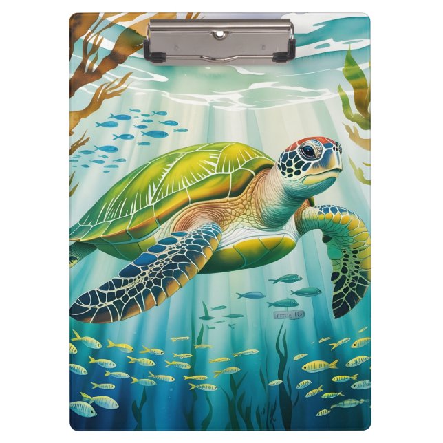 Geschilderte Schildkröte Klemmbrett (Vorderseite)