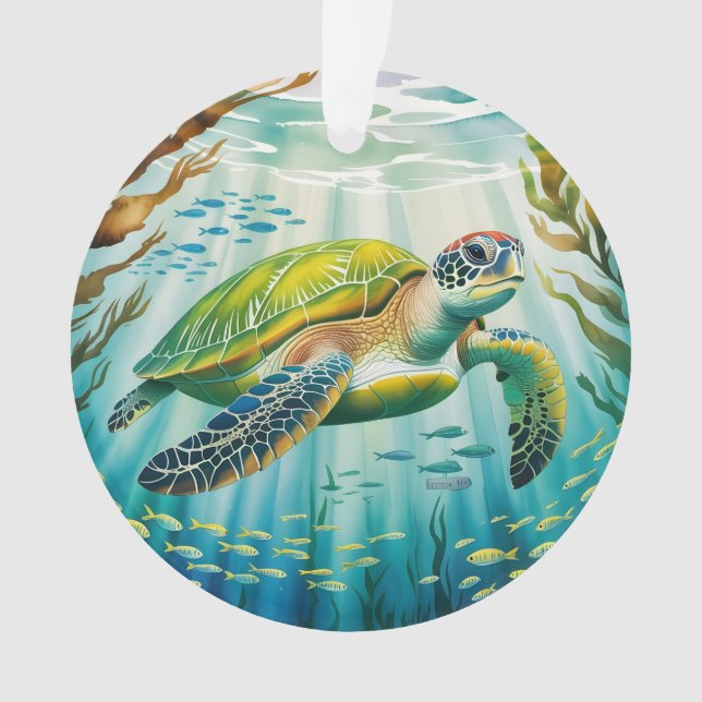 Geschilderte Schildkröte Ornament (Vorderseite)
