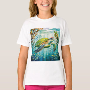 Geschilderte Schildkröte T-Shirt