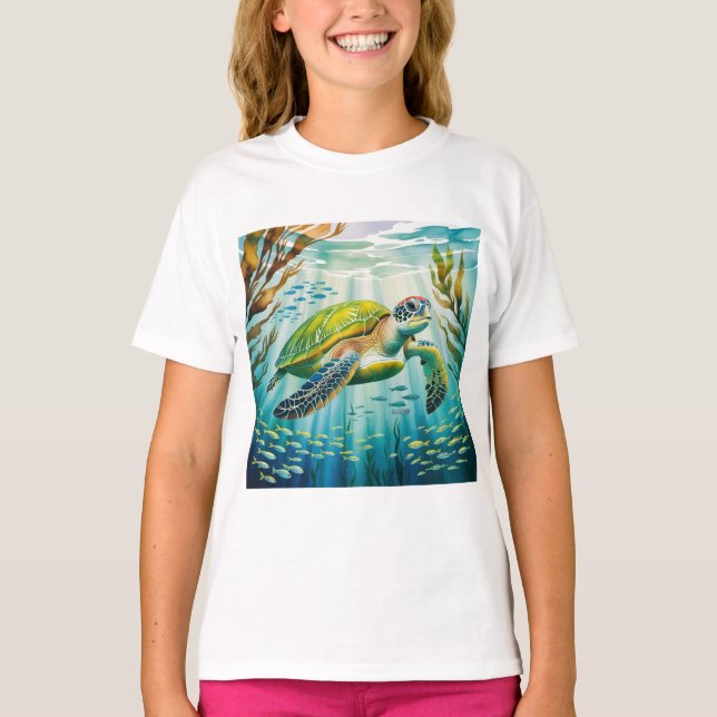 Geschilderte Schildkröte T-Shirt (Vorderseite)