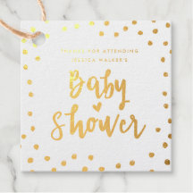 Geschirmte Dose-Folie Babydusche Gefallen Tag