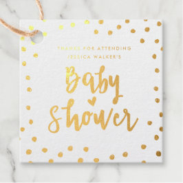 Geschirmte Dose-Folie Babydusche Gefallen Tag