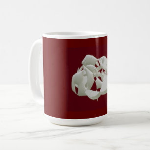 Geschirmter Marmor abstrakte moderne Kunstpflaume Kaffeetasse