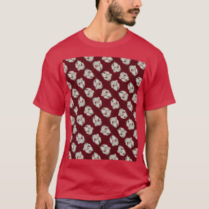 Geschirmter Marmor abstrakte moderne Kunstpflaume T-Shirt