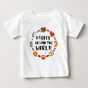 Geschirr auf der ganzen Welt Baby T-shirt