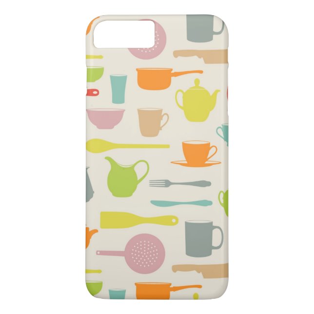 Geschirr-Muster Case-Mate iPhone Hülle (Rückseite)