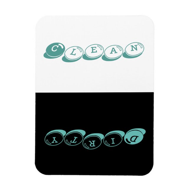 Geschirrspüler - Candy Schriftart mit blauen Highl Magnet (Vertikal)