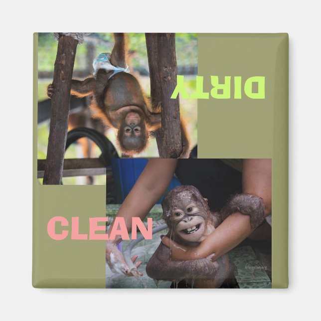 Geschirrspüler für saubere Geschirr Magnet (Vorne)