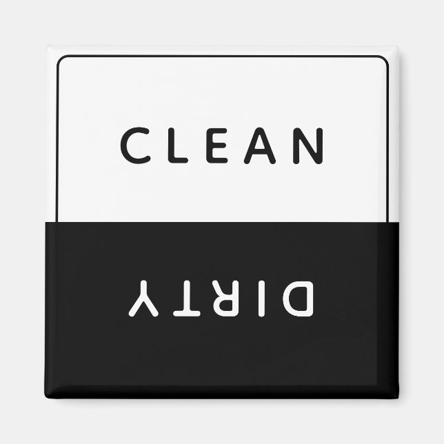 Geschirrspüler in Büros - Sauberkeit und schmutzig Magnet (Vorne)