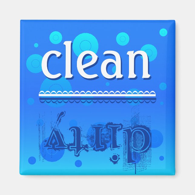 Geschirrspüler Magnet - sauber oder dreckig? (Vorne)