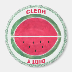 Geschirrspüler Reversible Dirty Clean Watermelon Magnet
