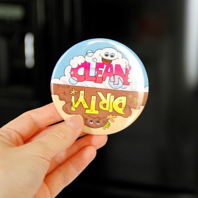 Geschirrspüler Reversible saubere, schmutzige Magn Magnet (Von Creator hochgeladen)