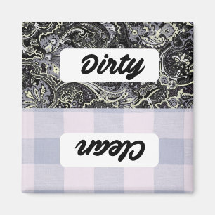 Geschirrspüler sauber/dreckiges Schild Magnet