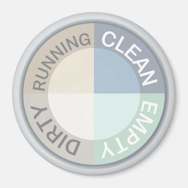 Geschirrspüler sauber, sauber, leer, modern magnet (Vorne)